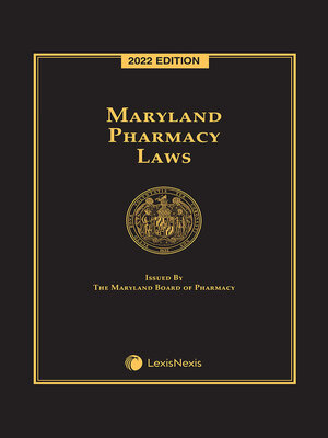 cover image of Maryland Pharmacy Laws